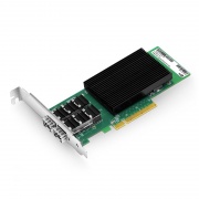 Carte d'Interface Réseau Ethernet Basée sur Intel X710-BM2, Double Port SFP+ 10G, PCIe 3.0 x 8, Support à Profil Haut et Bas Cette image concerne X710BM2-2SP.
