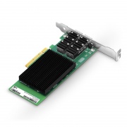 Carte d'Interface Réseau Ethernet Basée sur Intel X710-BM2, Double Port SFP+ 10G, PCIe 3.0 x 8, Support à Profil Haut et Bas Cette image concerne X710BM2-2SP.