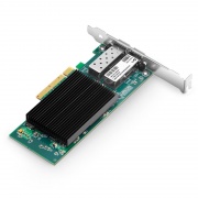 Carte d'Interface Réseau Ethernet Basée sur Intel XXV710, Double Port SFP28 25G, PCIe 3.0 x 8, Comparable à Intel XXV710-DA2, Support à Profil Haut et Bas Cette image concerne XXV710AM2-2BP.