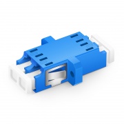 LC/UPC naar LC/UPC Duplex OS2 Single Mode SC Voetafdruk Plastic Fiber Optic Adapter/Koppelstuk met Flens (10st/verpakking) Deze afbeelding gaat over FH-LCU-DXF-SMF.