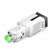 Atenuador de fibra óptica fijo monomodo SC/APC, macho-hembra, 3dB (10 piezas/paquete) Esta imagen trata sobre AT-M-SCA.