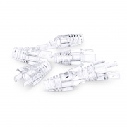 Cat6 RJ45 ツメ折れ防止ブーツカバー(6.0-6.5mm OD、Cat6 UTP 23 ~ 24AWG、F/UTP 26AWG LANネットワークケーブル用、透明、50/パック) この写真はBC45-6.5に関するものです。