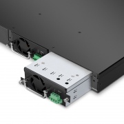 Hot-swappable DC Power Module 150W, for S5800-48F4SR, S5800-48T4S, S5850-24S2Q, S5850-24S2C This picture is about FSP150-HS12.