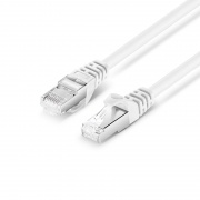 6in (0.15m) Cat6a 26AWG Snagless Shielded (S/FTP) PVC CM Ethernet Network Patch Cable, White, 10Pcs/pack This picture is about C6ASFTPSGPVC-10PK.