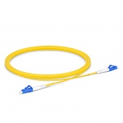 1.5m (5ft) Fiber Patch Cable, 1 Fiber, LC UPC Simplex to LC UPC Simplex, Single Mode (OS2), Riser (OFNR), 2.0mm, Tight-Buffered, Yellow This picture is about SMLCSX.