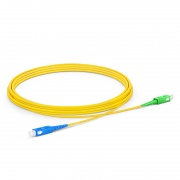 3m (10ft) Jarretière Optique SC UPC vers SC APC Simplex OS2 Monomode PVC (OFNR) 2,0mm Cette image concerne SMSCSX.