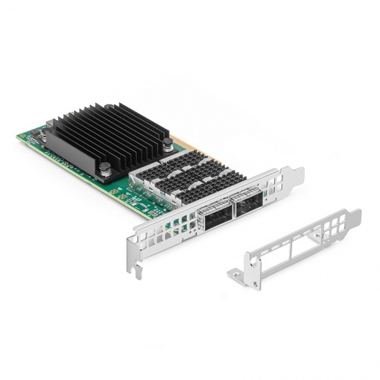 NVIDIA Mellanox MCX623106AN-CDAT ConnectX®-6 Dx EN 光纤网卡 100GbE QSFP56双光口 PCIe4.0 x 16总线接口