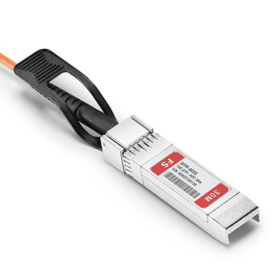 30m (98ft) 10G SFP+ Active Optical Cable for FS Switches