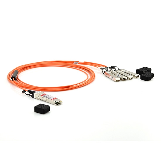 7m (23ft) Juniper Networks JNP-QSFP-AOCBO-7M Compatible 40G QSFP+ to 4x10G SFP+ Breakout Active Optical Cable