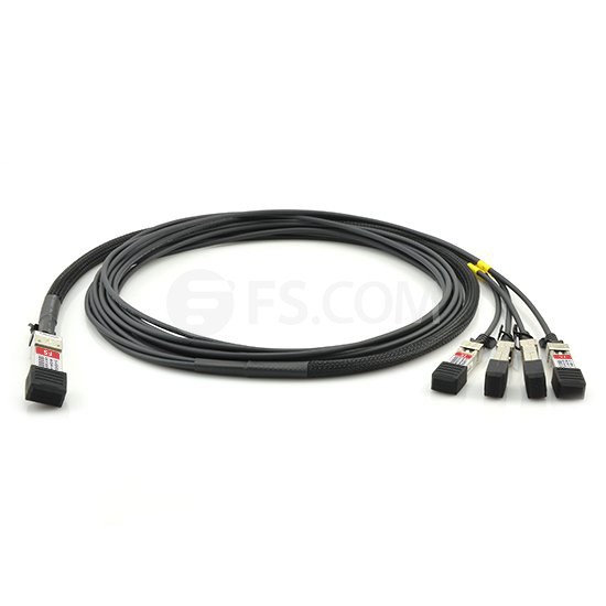 4m Arista Networks兼容CAB-Q-S-4M QSFP+ 转 4x10G SFP+无源铜芯高速分支线缆