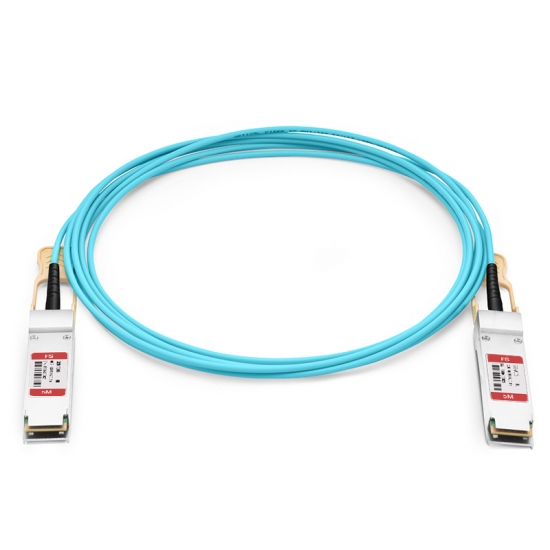 5m (16ft) HW QSFP-100G-AOC5M Compatible 100G QSFP28 Active Optical Cable