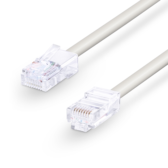 33ft (10m) Cat6 Non-booted Unshielded (UTP) PVC Ethernet Network Patch Cable, White