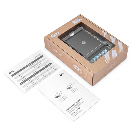 FHD 12芯 OM4 MTP®光纤配线盒 1xMTP®-12转6xLC双工 A极性