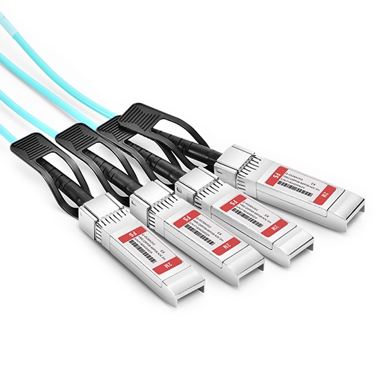 2m (7ft) Extreme Networks Compatible 100G QSFP28 to 4x25G SFP28 Breakout Active Optical Cable