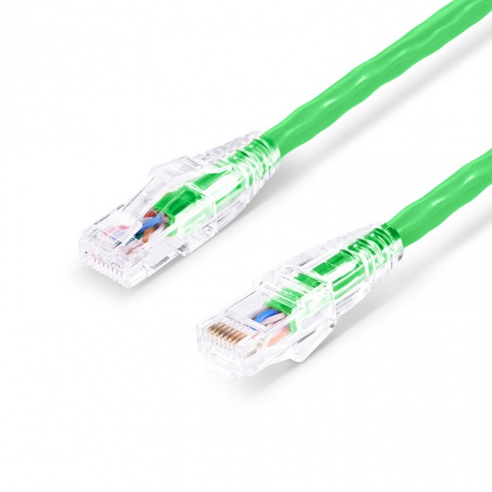 8ft (2.4m) Cat5e Snagless Unshielded (UTP) PVC CM Ethernet Patch Cable, Green