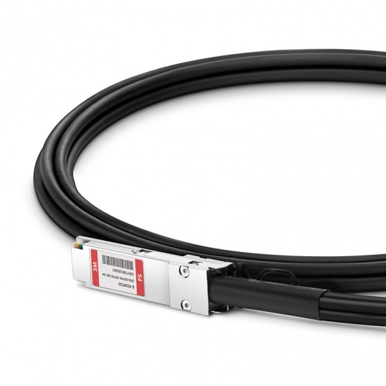 3m (10ft) Generic Compatible 200G QSFP56 to 4x50G SFP56 Passive Direct Attach Copper Breakout Cable