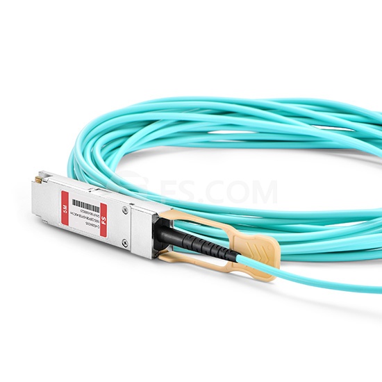 5m (16ft) Mellanox MFA7A50-C005 Compatible 100G QSFP28 to 4x25G SFP28 Breakout Active Optical Cable