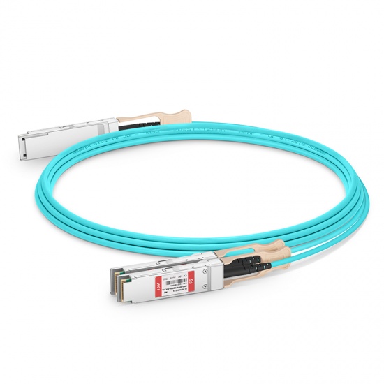 15m 迈络思(Mellanox)兼容MFS1S50-V003E 200G QSFP56 转 2x100G QSFP56 有源分支光缆