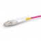 3m (10ft) MTP® Female to 6 LC UPC Duplex 12 Fibers Type A LSZH OM4 50/125 Multimode Elite HD BIF Breakout Cable, Magenta