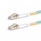 2m (7ft) LC UPC to LC UPC Duplex OM3 Multimode PVC (OFNR) 2.0mm Bend Insensitive Fiber Optic Patch Cable