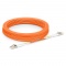 30m (98ft) LC UPC to LC UPC Duplex 3.0mm PVC(OFNR) OM2 Multimode Fiber Optic Patch Cable
