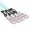 5m (16ft) HW AOC-Q28-S28-5M Compatible 100G QSFP28 to 4x25G SFP28 Breakout Active Optical Cable