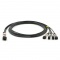 7m 迈络思(Mellanox)兼容  MC2609128-007 QSFP+ 转 4x10G SFP+ 无源铜芯高速分支线缆 