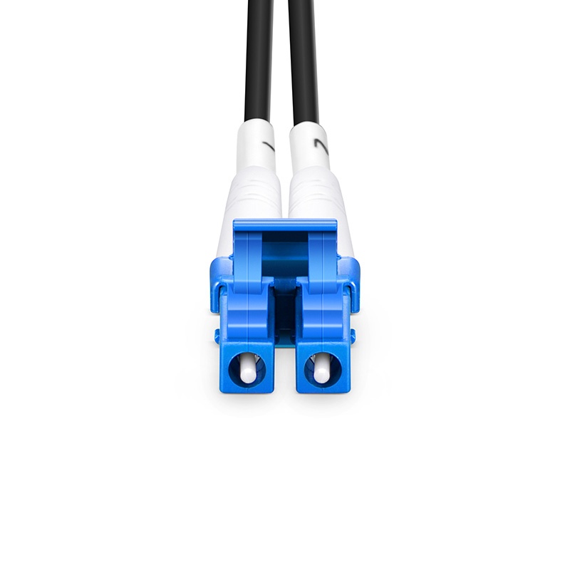 20m (66ft) LC UPC to LC UPC Duplex OS2 Single Mode Industrial Armored Fiber Optic Patch Cable