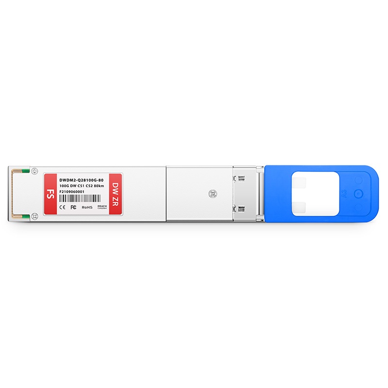 Cisco C51 C52 Compatible 100G DWDM QSFP28 PAM4 80km (Require EDFA and TDCM) DOM Duplex CS SMF Transceiver Module
