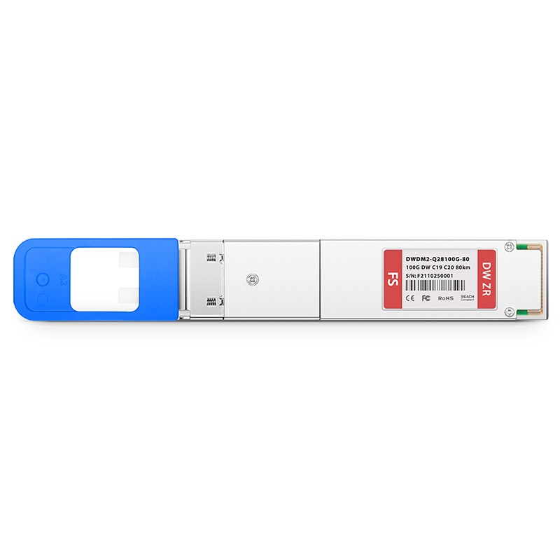 HW C19 C20 Compatible 100G DWDM QSFP28 PAM4 80km (Require EDFA and TDCM) DOM Duplex CS SMF Transceiver Module