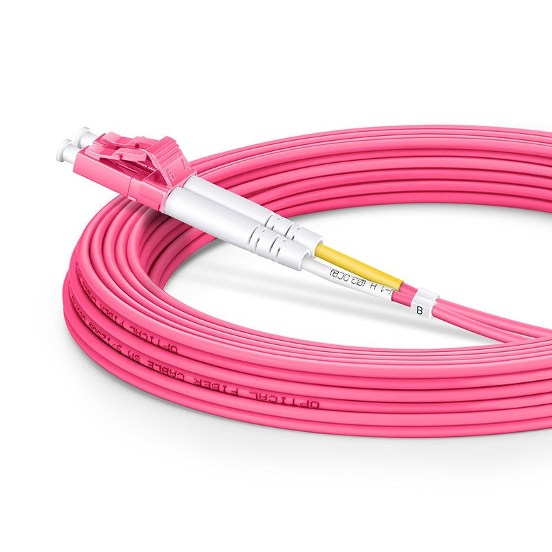 3m (10ft) LC UPC to LC UPC Duplex OM4 Multimode PVC (OFNR) 2.0mm Fiber